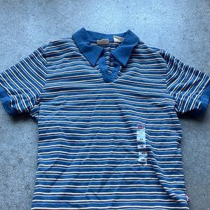 Levi’s Retro Striped Polo Crop